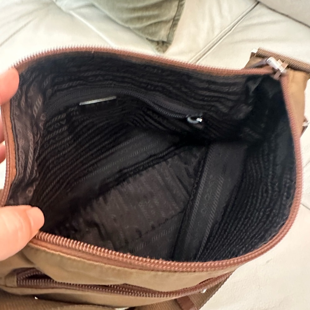 Prada Brown Nylon Crossbody Shoulder Bag - Picture 5 of 8